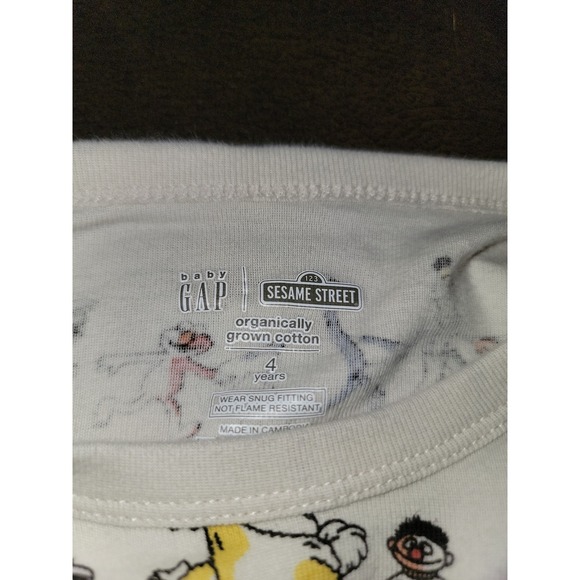 Baby gap sesame street elmo Oscar big bird pajamas size 4t - Picture 4 of 4